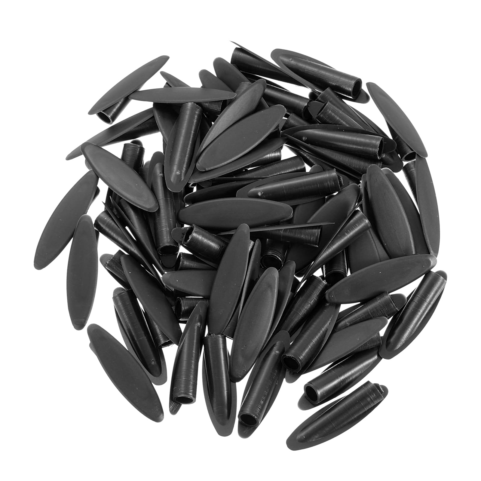uxcell 50Pcs Plastic Pocket Hole Plugs, 9mm Slant Hole Caps for Pocket Hole Jig Wood Working Tool Accessories, Black