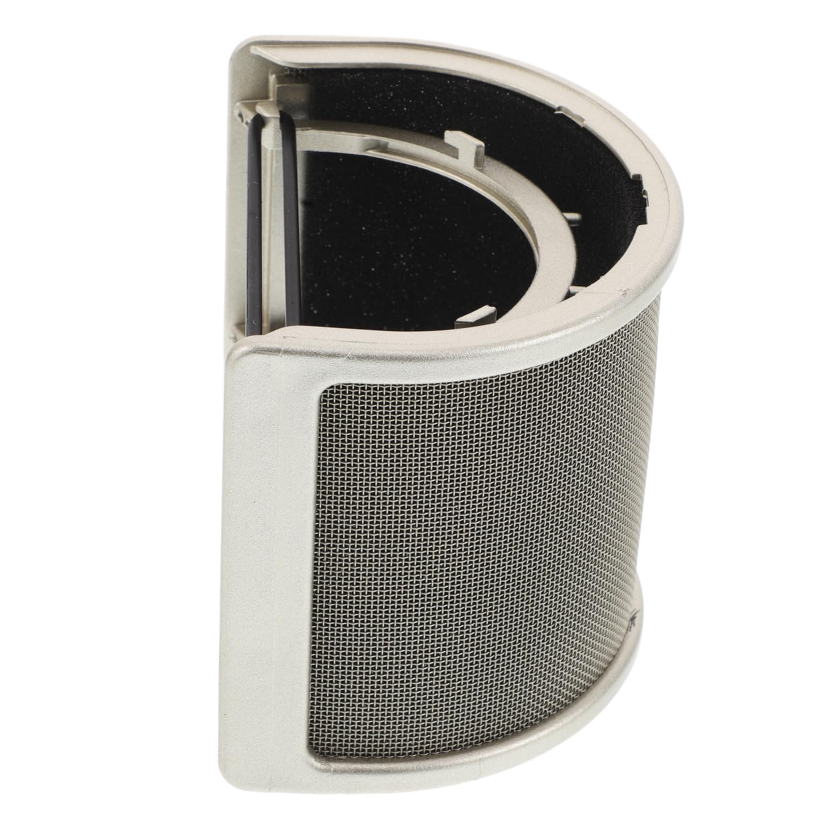 WHAMVOX U Shaped Microphone Windscreen Cover Durable Metal Mesh Shield for Recording Speech and Karaoke Protects Mic From Splashes Easy Setup Construction