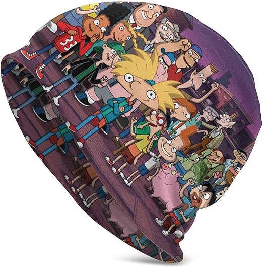 Hey Arnold! Cap Beanie Hat,Skull Hat Helmet Liner Bald Cap,Suitable for