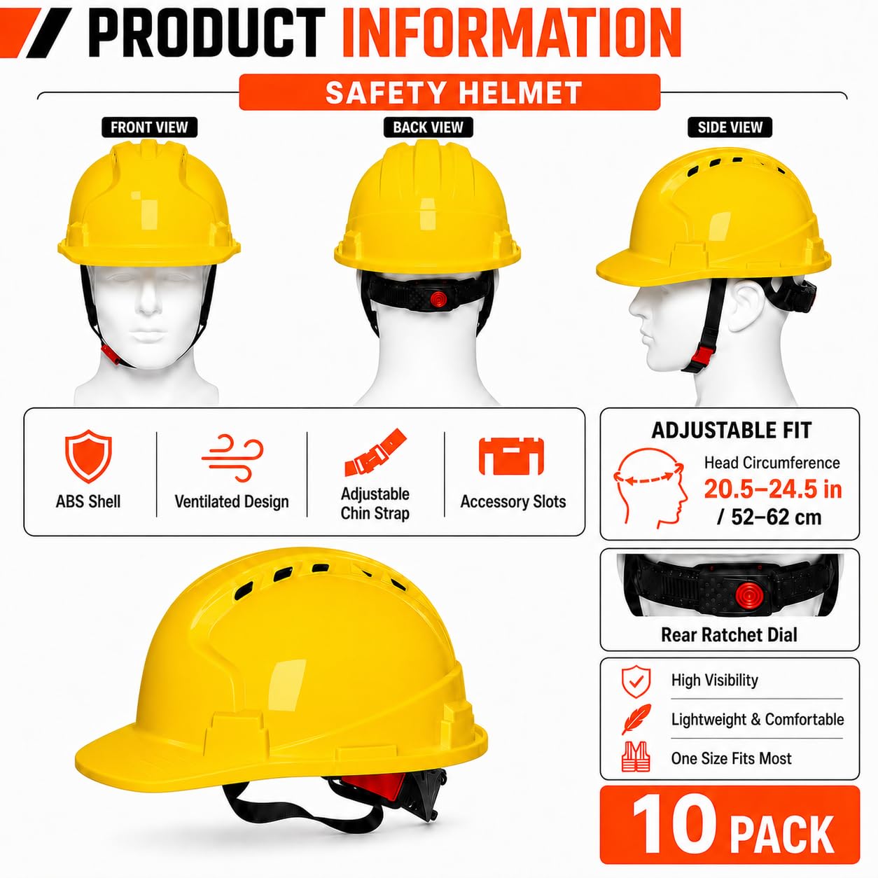 Casco duro a granel