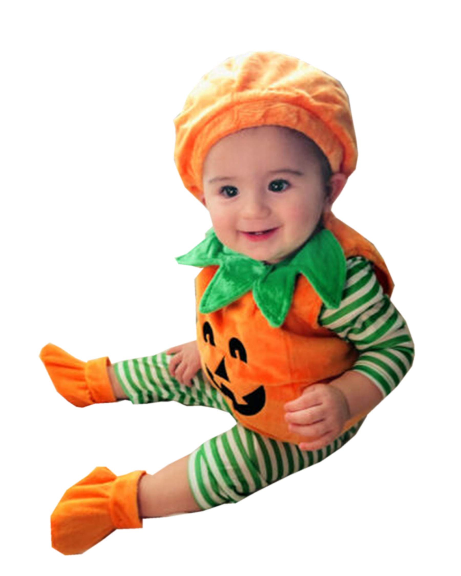 Ensemble Halloween Bébé Fille 3 Pièces - Barboteuse Manches Longues + Jupe + Bandeau - Coton Doux - Taille 0-18 Mois - 6