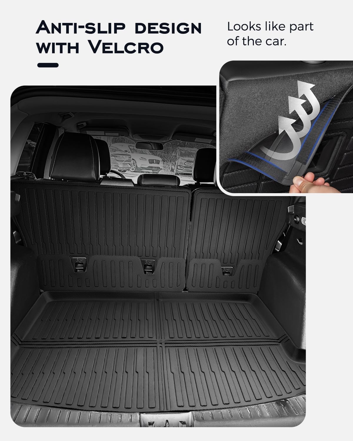 Custom Fit Floor Mats & Cargo Liner & Rear Seat Back Protectors for Ford Escape 2013-2019, All-Weather Rubber Mats, Full Interior Protection for SUV, Durable & Easy to Clean - Image 5