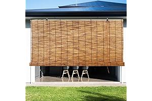 Bamboo Outdoor Blinds for Patio Roll Up, Waterproof