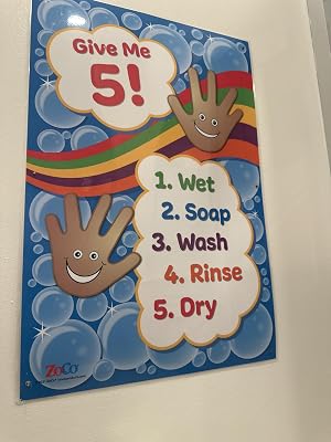 Safety Magnets ZOCO Give Me 5 Handwashing Poster Philippines | Ubuy
