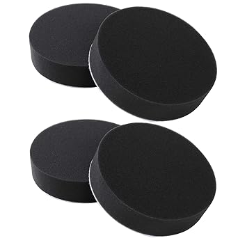 Amazon Co Jp サムコス 車磨き用 スポンジバフ 150mm 研磨パッド マジックテープ式 超微粒子用 電動ポリッシャー用 洗車 ワックスがけ 4個セット ブラック 車 バイク