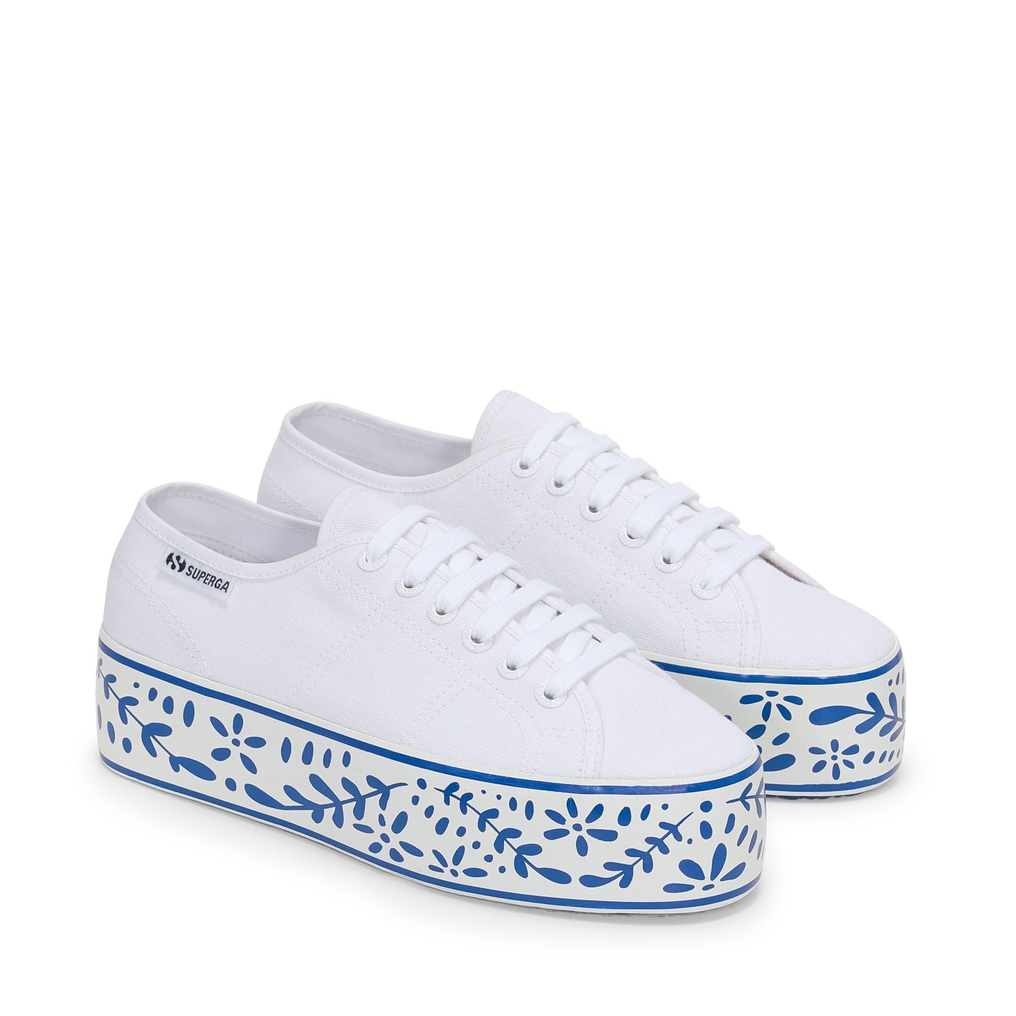 SUPERGA - Sneakers, Donna, Cotone, Casual, 3790 Platform Ceramic Print Leggera