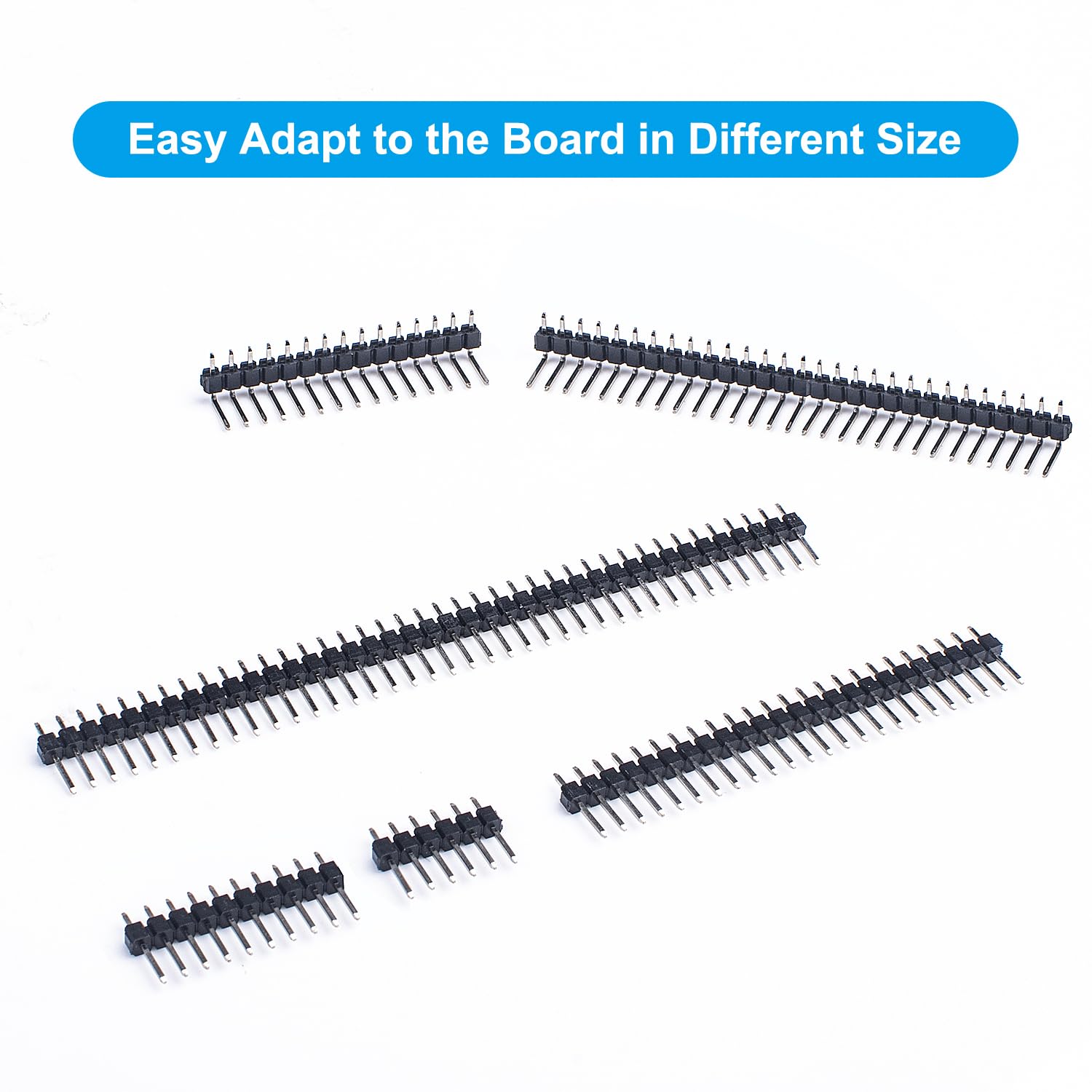 Miuzei Double Sided PCB Board Prototype Kit, Prototype Board for DIY Soldering with 6 Sizes Compatible with Arduino, Circuit Board with Male to Female Headers Connector