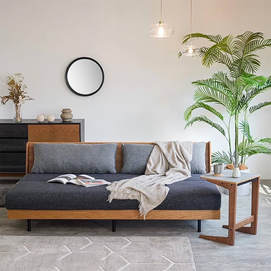 ソファベッド200cm グレー Amazon｜大川家具 モーブル 日本製 ソファーベッド ごろ寝ソファ 3人