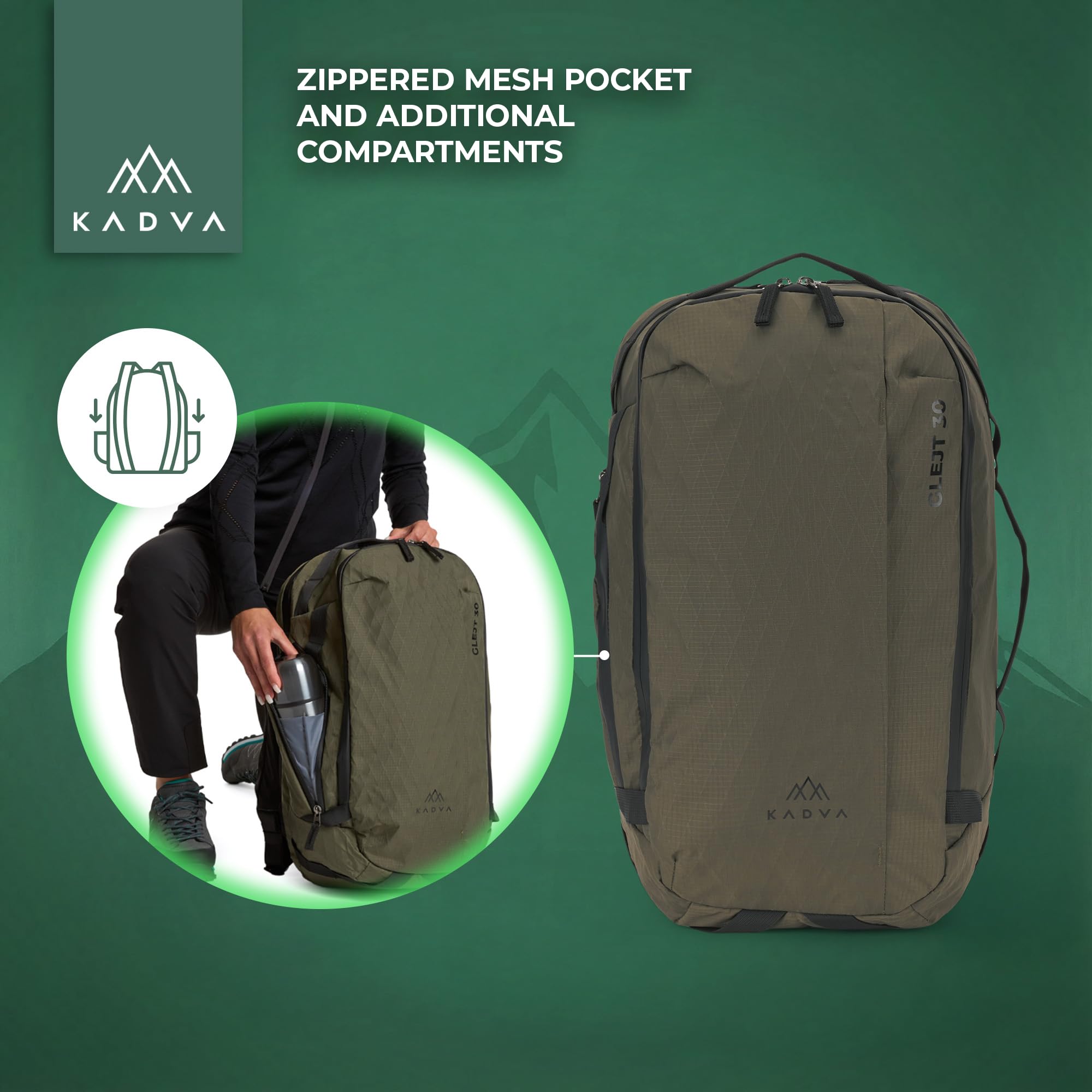 KADVA Kdv-b5c034-bk Traje de baño de equipaje Unisex adulto