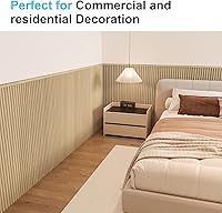 Vista 8 de Art3d Paneles de revestimiento de madera, tablero de pared de poliestireno con cuentas para decoración de pared interior, 79.3 pulgadas de ancho x