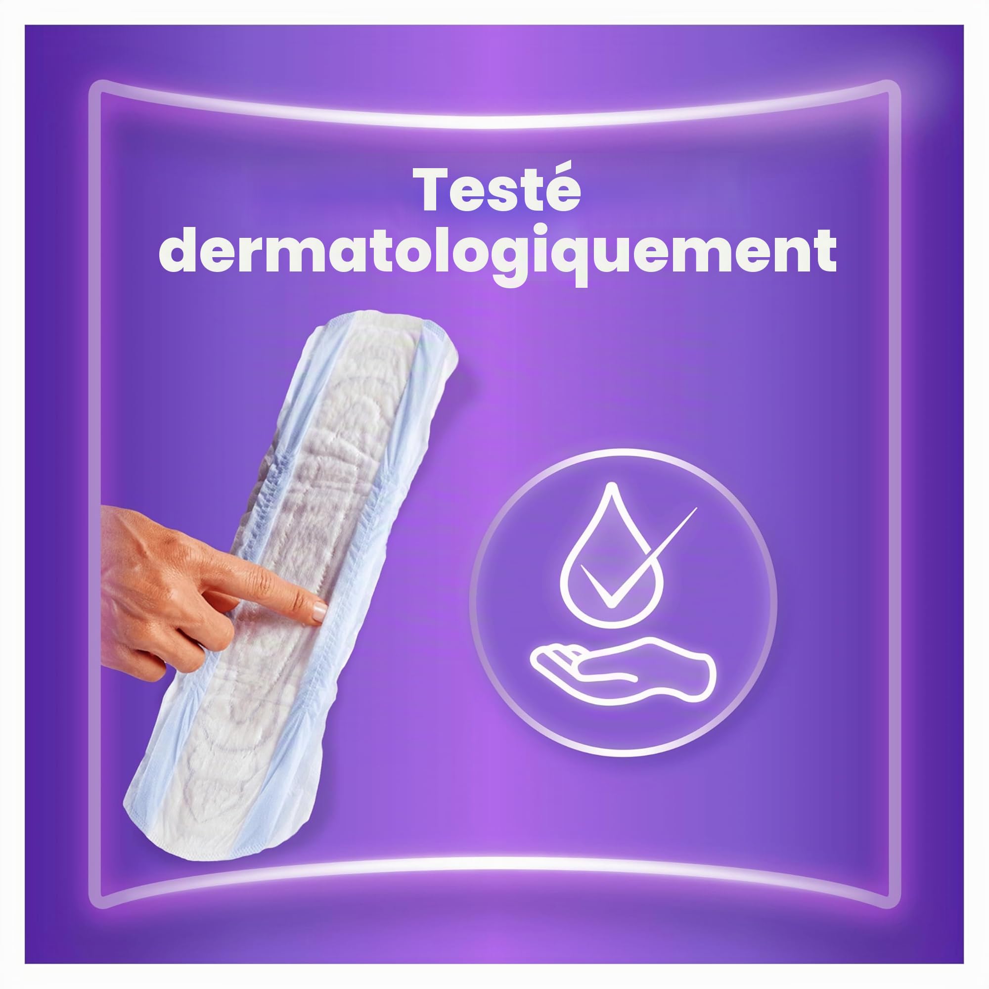 Always Discreet, 64 Serviettes Hygiéniques Incontinence Femme, Long plus 6 Gouttes, Protection Absorbante pour Fuites Urinaires Importantes, Pack 1 Mois