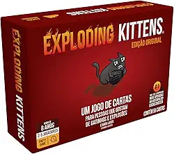 Asmodee, Exploding Kittens, Jogo de Cartas para Amigos, 2 a 5 jogadores, Idade 8+ anos, Partidas de até 15 minutos
