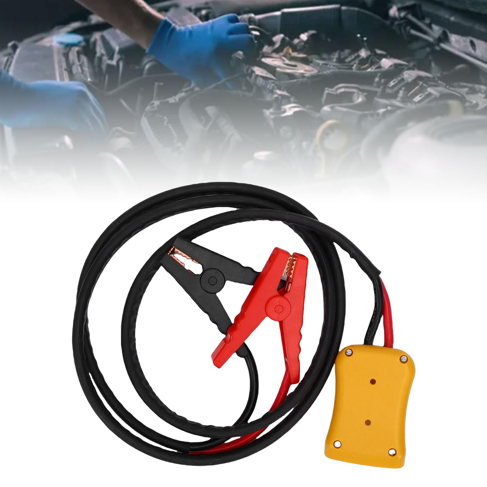 Akozon Cable de Arranque para Batería de Coche, Cable de Silicona 8AWG, de Arranque Automotriz a Prueba de Calor para SUV, Camiones Ligeros (5.9FT)