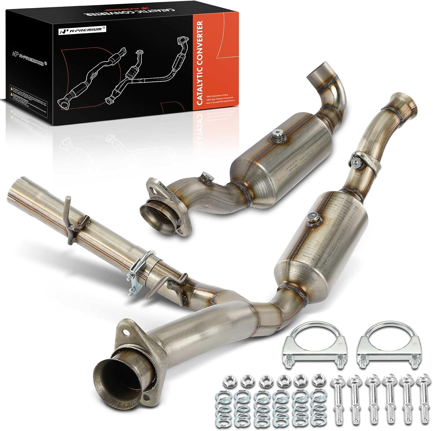 A-Premium Catalytic Converter Kit for Ford F-150 2015-2020 3.5L Turbo V6 - Direct-Fit Left & Right EPA Compliant