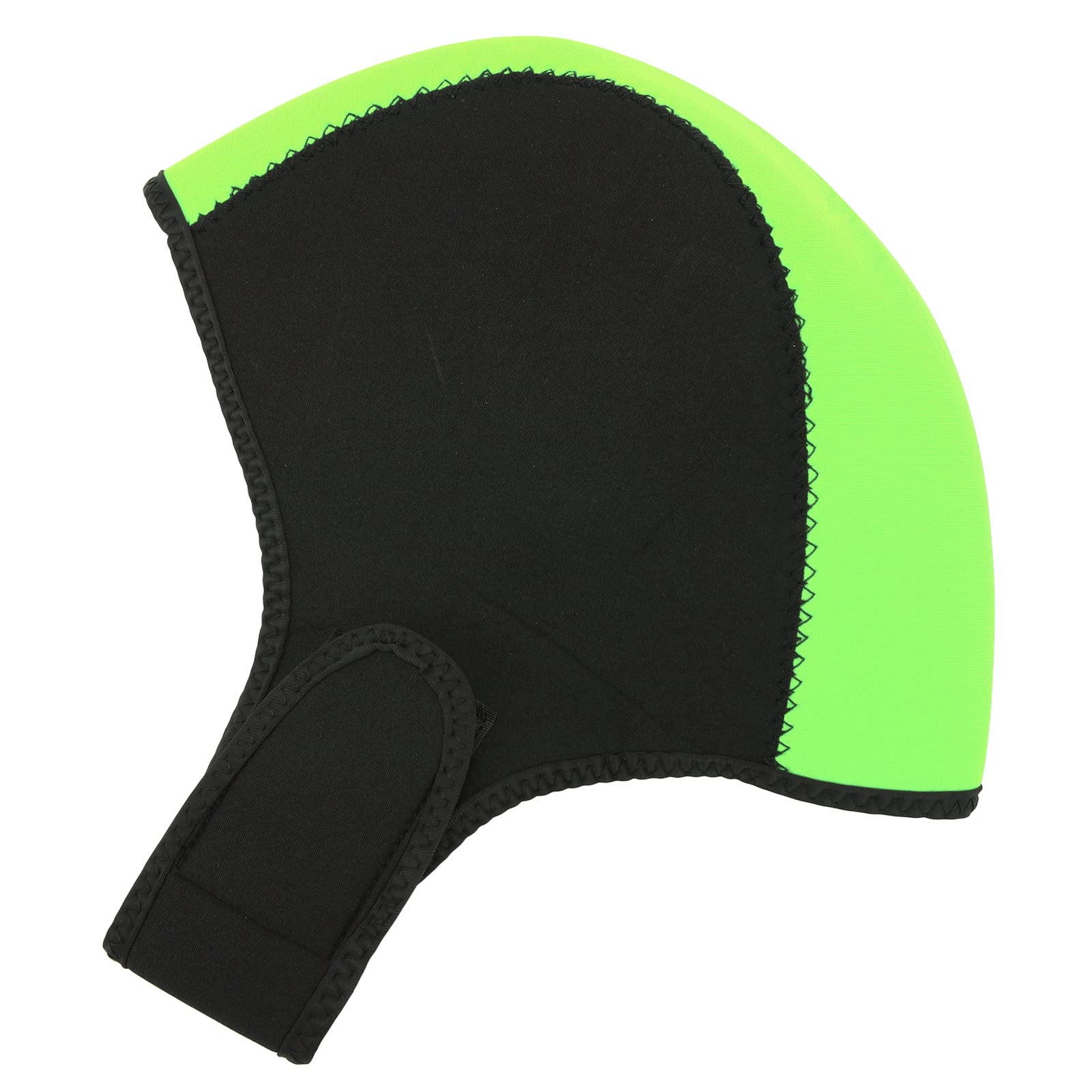 Pilipane Quick Drying Wetsuit Hood for for Limit Sun and uv Conservation, Comfortable Swim and Surf Headgear(Black+Green)