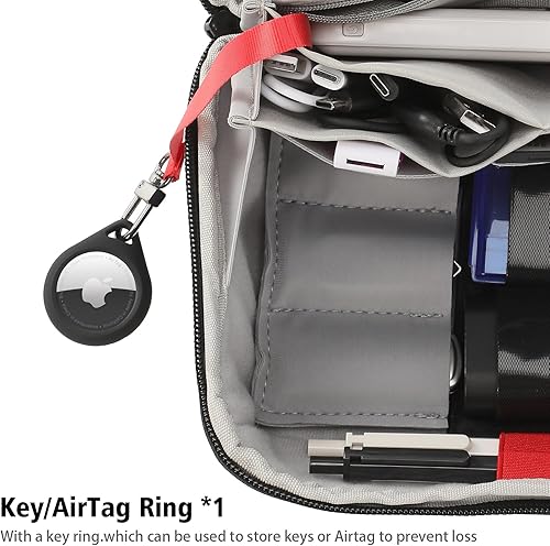 Miniatura 2 de Estuche organizador de artículos electrónicos, bolsa de viaje resistente al agua, bolsa organizadora de cables para accesorios electrónicos, bolsa