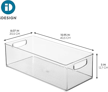iDesign Stackable Storage Bin - Clear