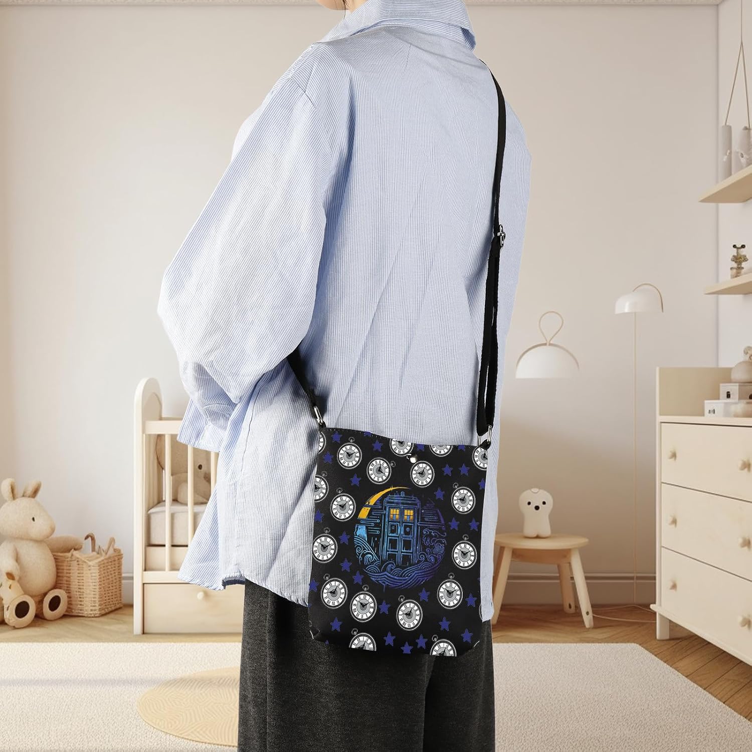 CMNIM Fantasty Merchandise Gifts Blue Night Crossbody Bag Movie Fans Inspired Gift Time Sci-Fi Shoulder image 2