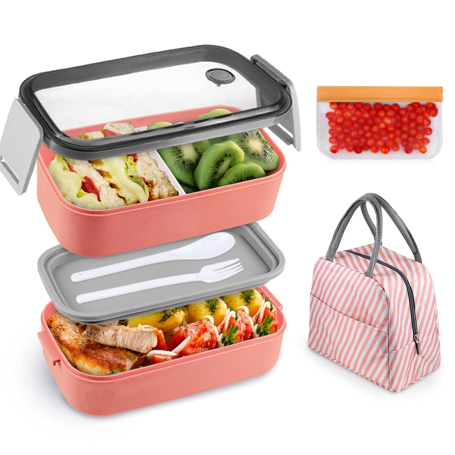 Buy Bento Box For Adults Natraprow BPAFree Bento Box Lunch Box Leak