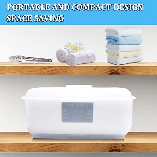 Miniatura 5 de Calentador de toallas para faciales Sangle Sopffy, calentador de toallas calientes de 7.5 L con capacidad para hasta 20 mini toallas, el vaporizador