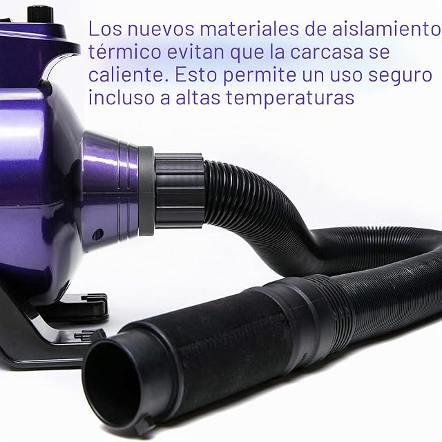 Foto 3 de 7 de Secador de Pelo para Perros 5.0 HP Alta Velocidad Profesional Violeta