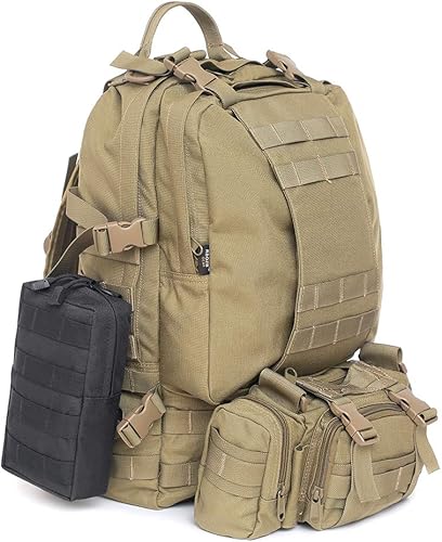 Miniatura 6 de Tacticool Paquete de 2 bolsas Molle - Bolsa táctica compacta resistente al agua EDC
