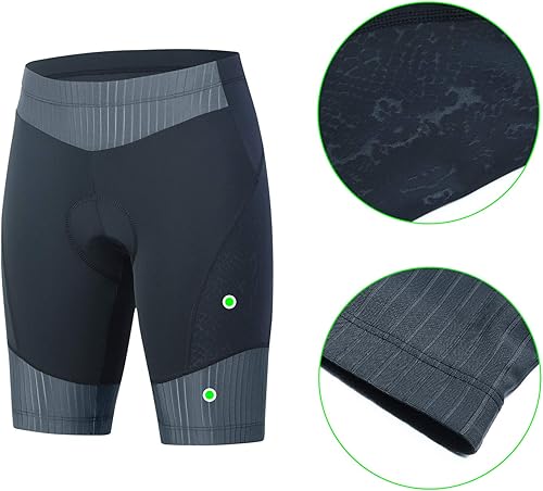 Miniatura 4 de beroy Pantalones cortos de ciclismo transpirables para mujer, pantalones cortos de ciclismo con almohadilla de gel 3D