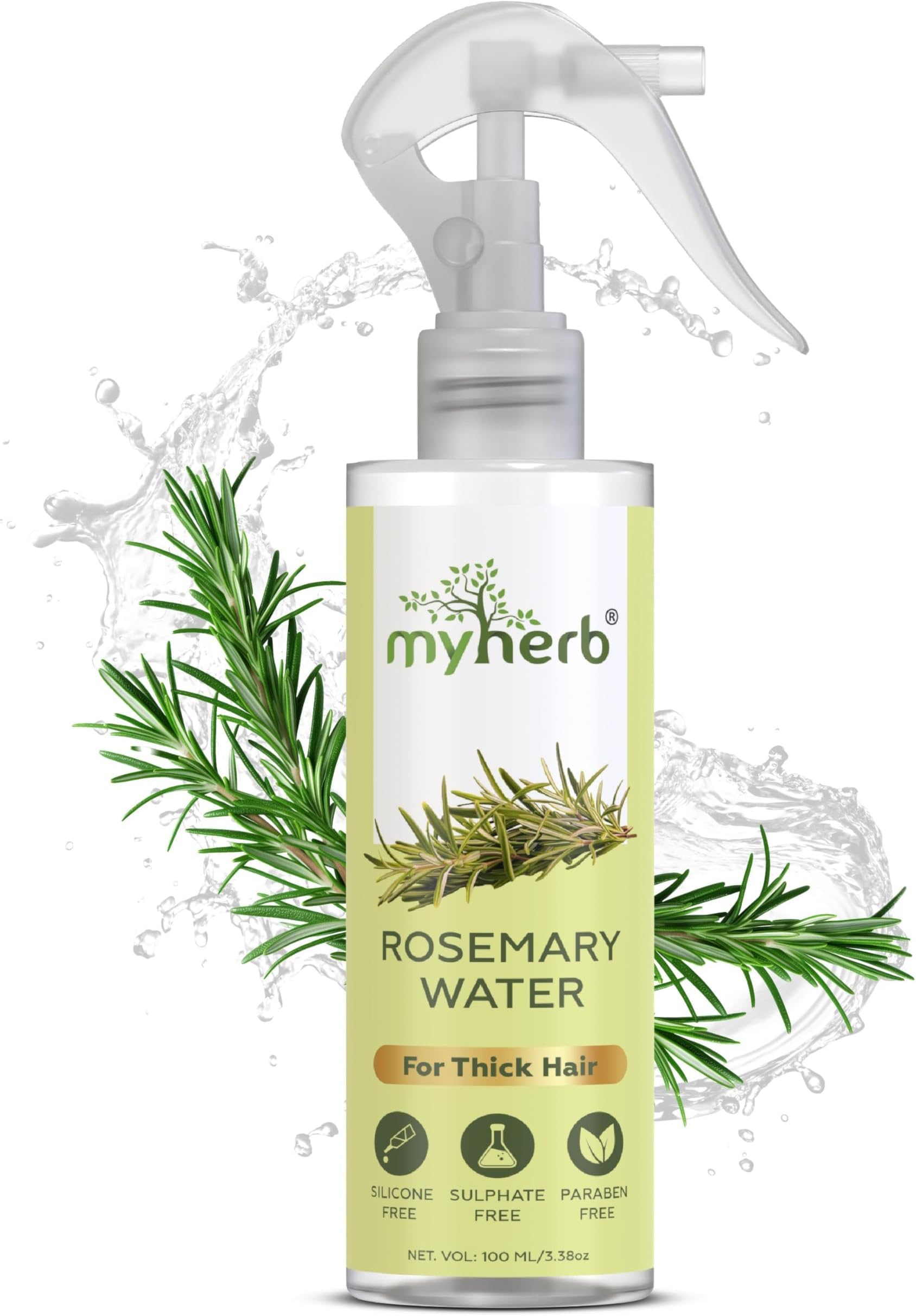 Rosemary Water Hair Spray (100 Ml) | 100% Pure Natural And Originol | Rosemary Hair Mist | Hair Spray For Regrowth,Helps Reduce Hairfall,Strengthens Hair | Suitable For All Hair Types