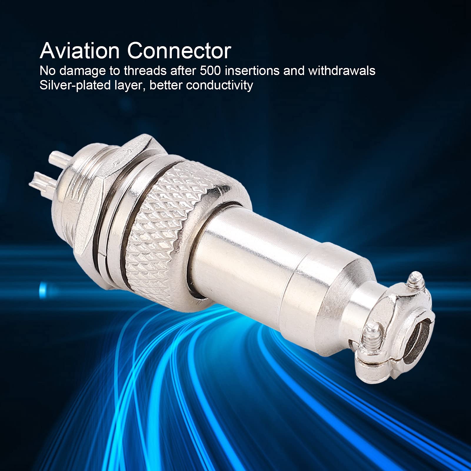 Pack De 5 Conectores De Aviación GX12 Impermeables Hembra/Macho - Rosca De 12mm Para Alimentación Y Señal