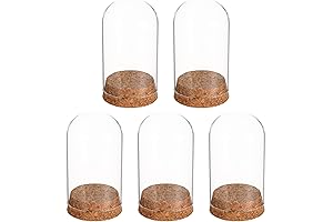 La Cupula: Glass Dome with Cork Base for Weddings, Decor, Display