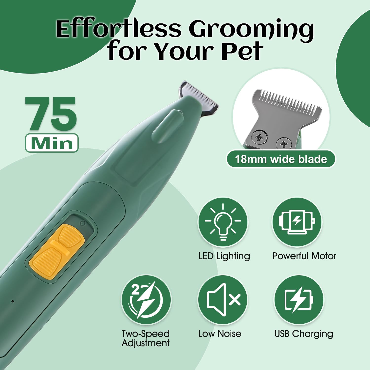 Herramienta de depilación de orejas de perro, 30 g, hemostático de 5.5 pulgadas y cortador eléctrico de orejas de perro, alivio seguro y eficaz de la picazón, cera y olor, cuidado personalizado para