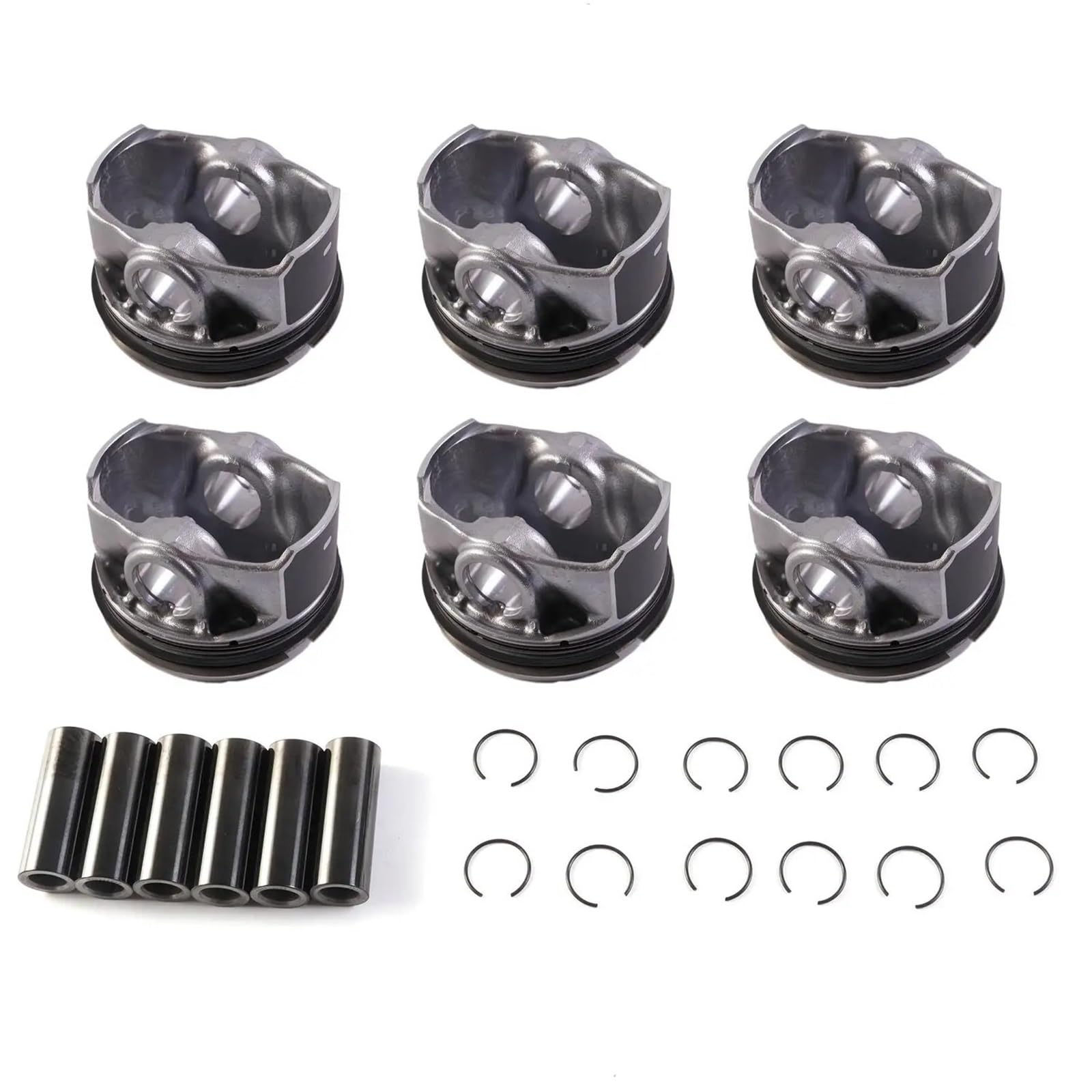 Set pistone e fasce elastiche motore AJ20P6 LR121443 LR121448 AJ814094 AJ814240 compatibile con Land Rover Range Rover Sport F-Pace