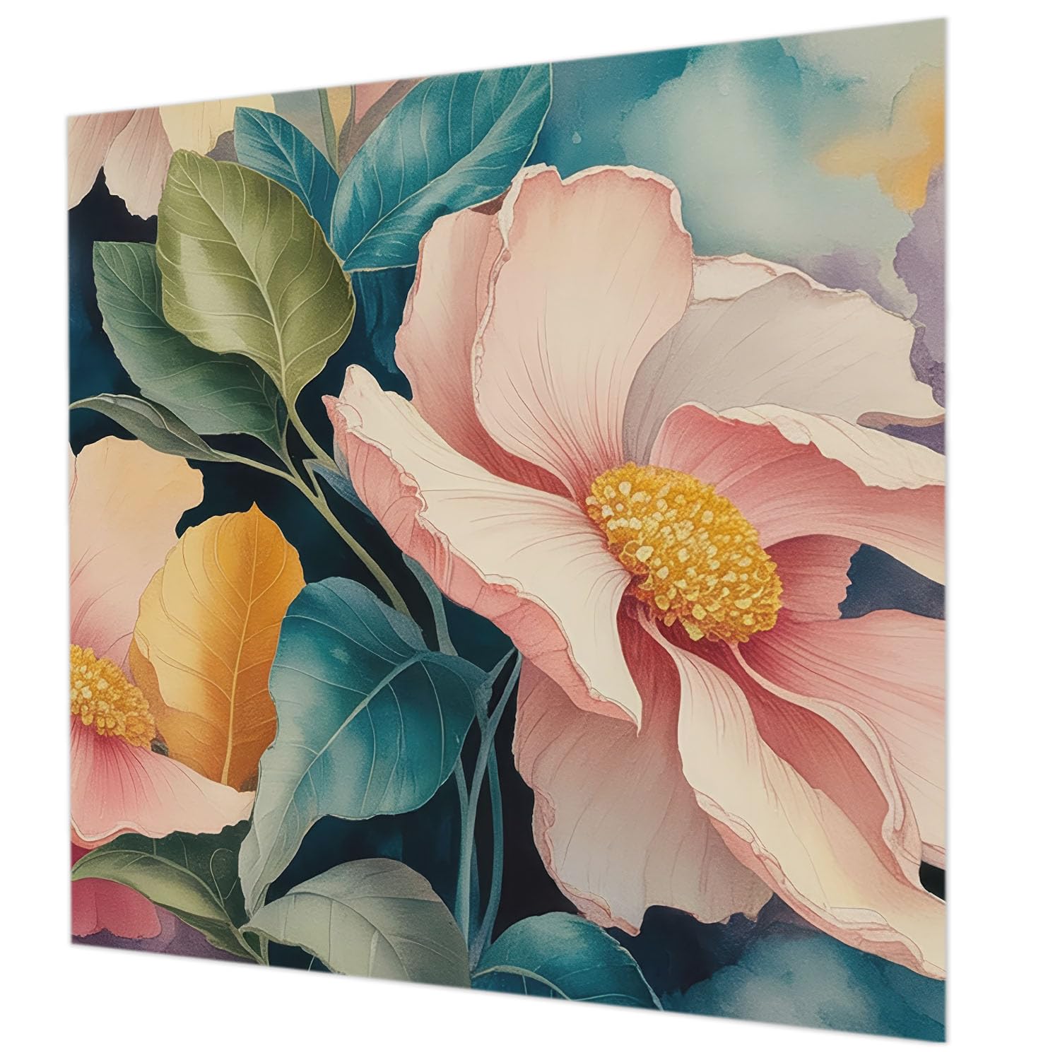 Décoration Intérieure Salon avec la Tapisserie Intissée Fleurie Tulup