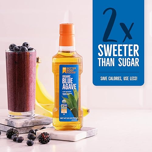 Miniatura 4 de BetterBody Foods Néctar de agave orgánico 25 onzas líquidas