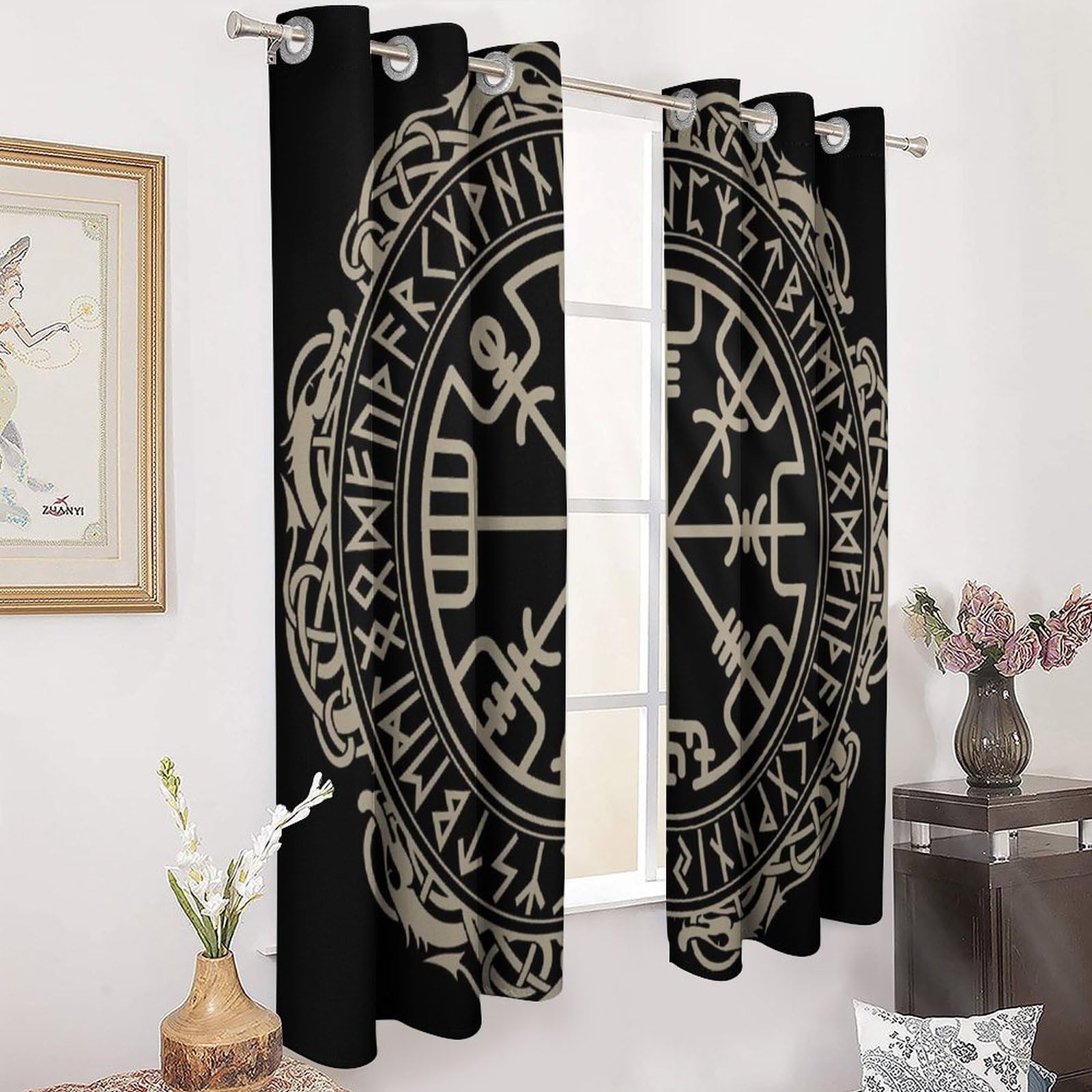 Rideau occultant Vegvisir antibruit pour bloquer la lumiere et les sons de la rue
