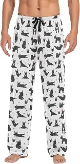 Ollabaky Men's Pajama Pants Pjs Bottoms with Pockets Sleep Lounge Pants for Men