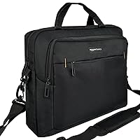 Amazon Basics Borsa compatta per computer portatile con tasche per accessori (15,6 pollici)