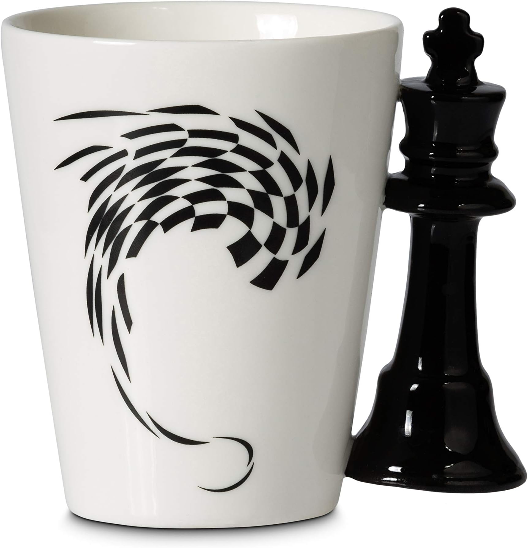Chess Mug King in Black Gift Box, Novelty Mug 350 ml, Chess Gift Idea, Chess Game Gift