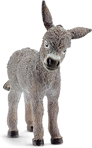 Vista 16 de Schleich Farm World, juguetes realistas de animales de granja para niños y niñas, figura de juguete de potro de burro bebé, a partir de 3 años