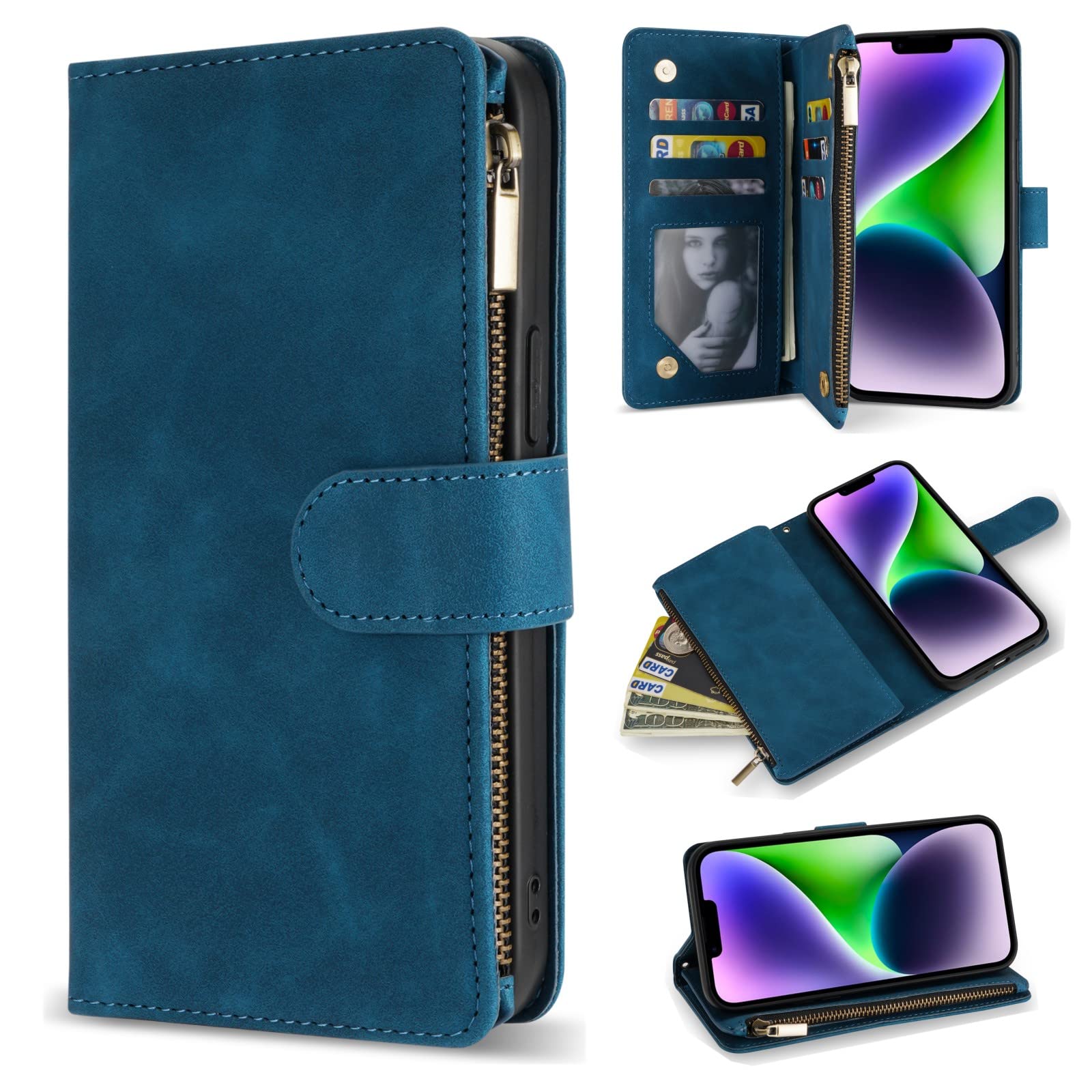 Amazon.com: ZZXX for iPhone 14 Plus Case Wallet with [RFID