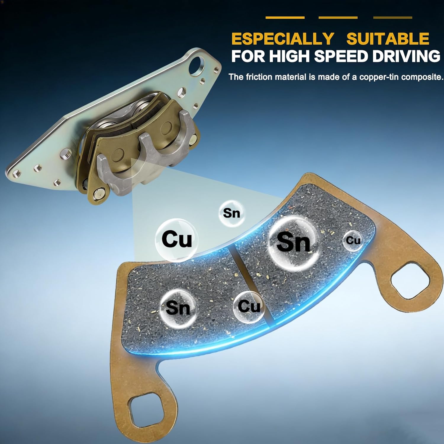 GSPSCN 2Pcs Front Left Right Brake Calipers w/Pads & Bracket for 2015-2022 Polaris RZR XP/XP4/S4 1000，RZR 4 900/RS1，Ranger 1000 570 800 900 Diesel，General 1000，Brutus，Pro XD OE#1912496,1912497,1912498