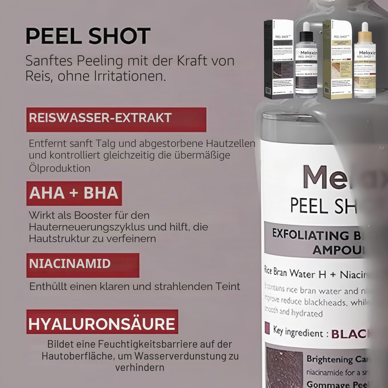 Drmelaxin Serum Peel Shot (Black-White)