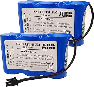 Zivases 2-Pack 3HAC16831-1 10.8V 17Ah ABB Battery for ABB Robot Controller Battery 3HAC16831-1 LS33600