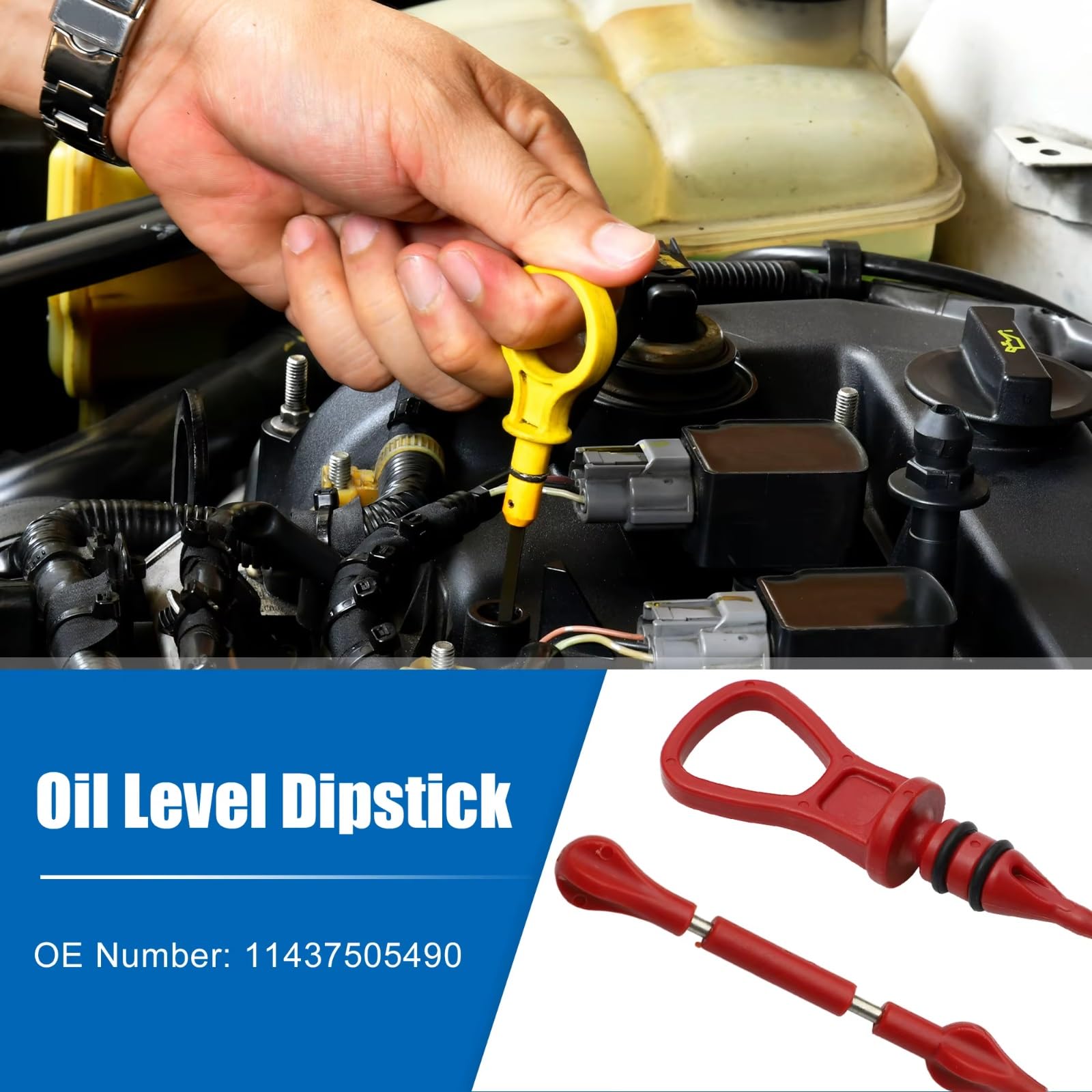 Asta di Livello Olio Motore per BMW Serie 3 E46 1998 1999 2000 2001 2002 2003 2004 2005 Asta di Livello Olio Motore per Auto 11437505490