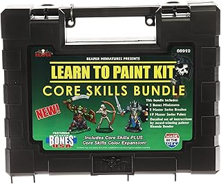Reaper Miniatures: 08910 - Learn to Paint Kit Core Skills Bundle