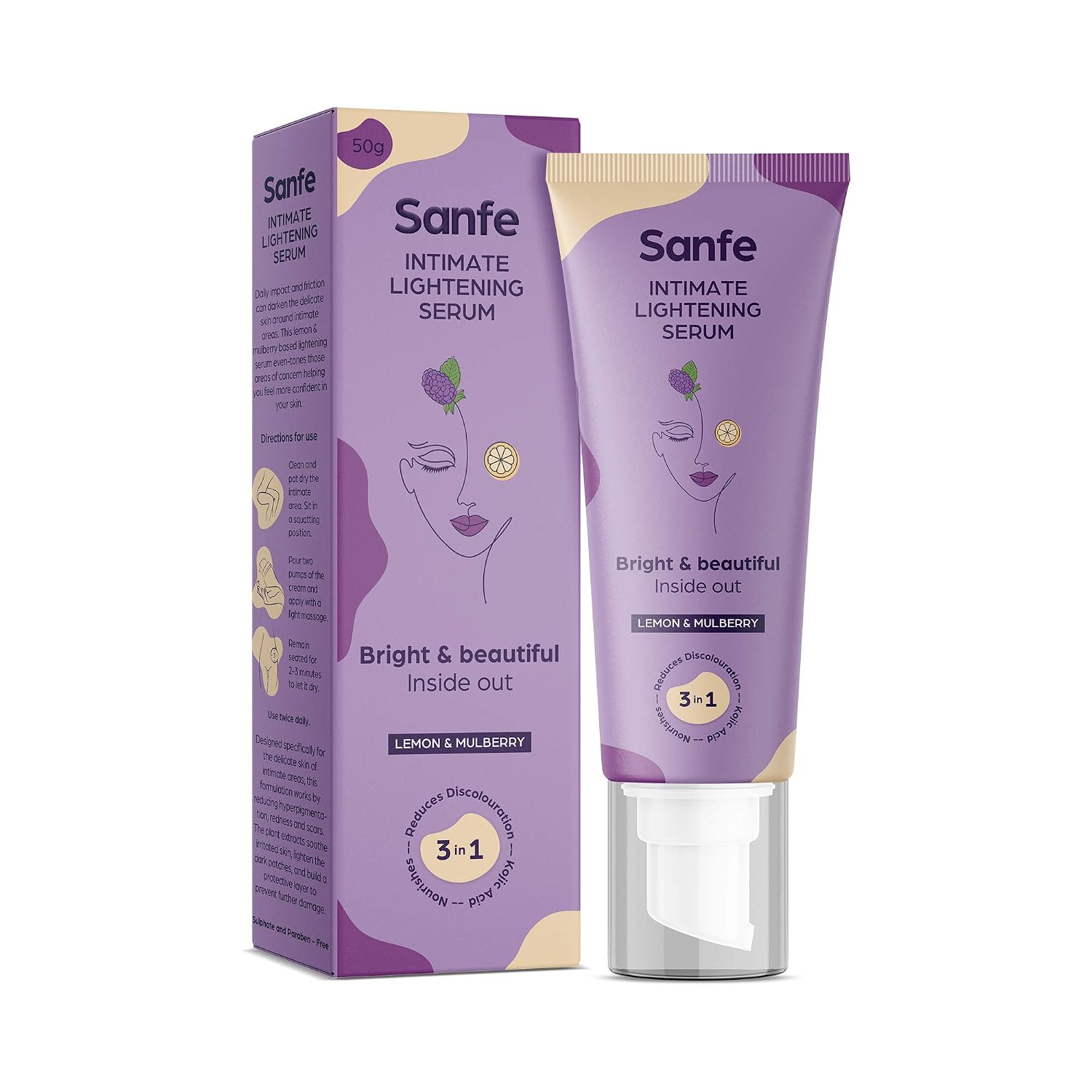 Sanfe Intimate Lightening Serum - 50g | For Dark Underarms, Inner Thighs, Knees And Bikini Area | With Kojic Acid, Vitamin... - Review, Price and Buying Guide