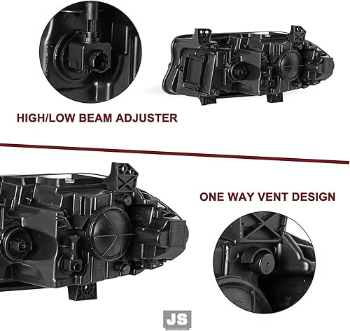 Miniatura 6 de JSBOYAT Conjunto de Faros Delanteros Tipo Halógeno Compatible con Dodge Charger 2015-2021 Faros Proyector con LED DRL sin Logo, Bombillas Incluidas