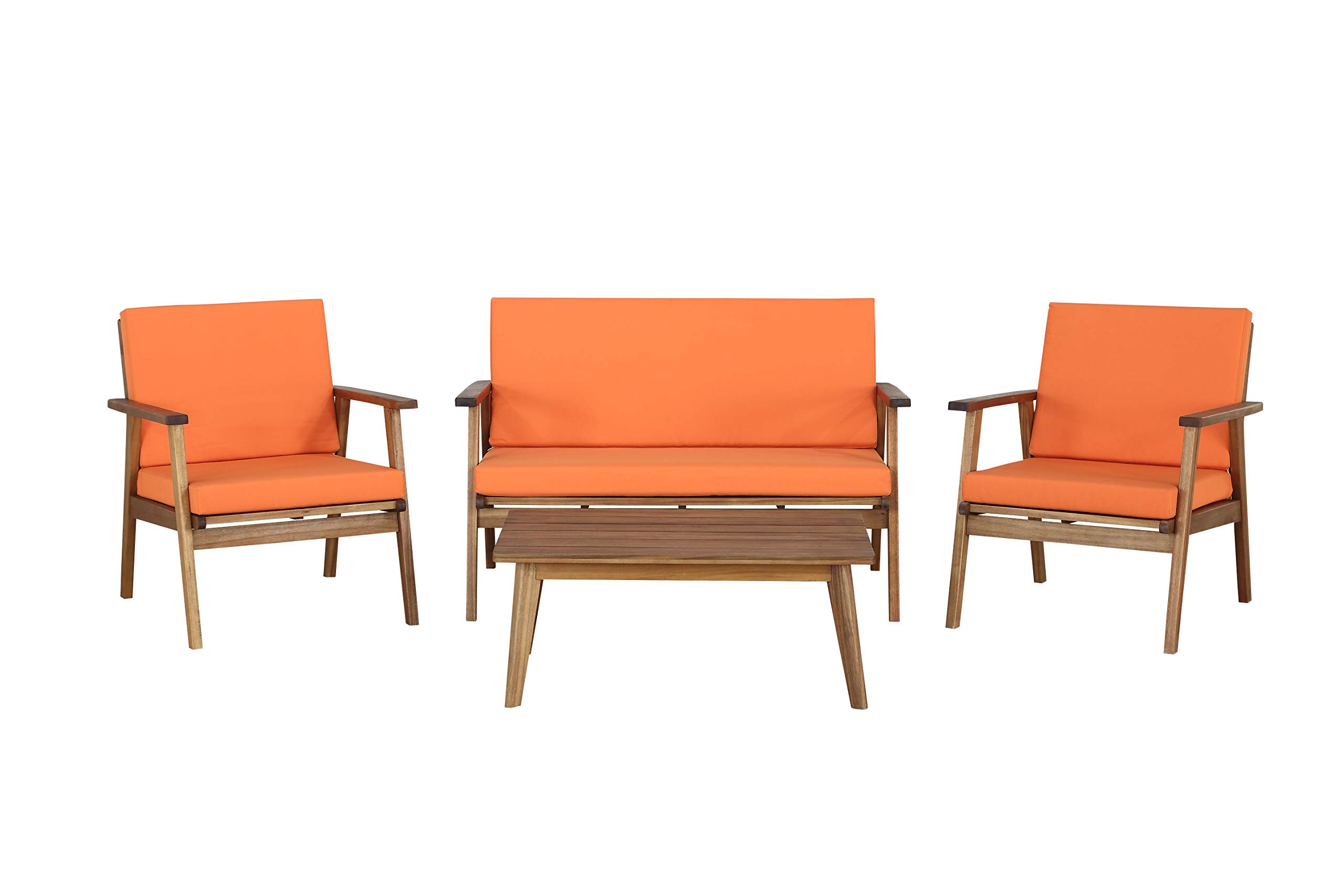 Decoración del hogar Rosemary Chat Orange Outdoor Set