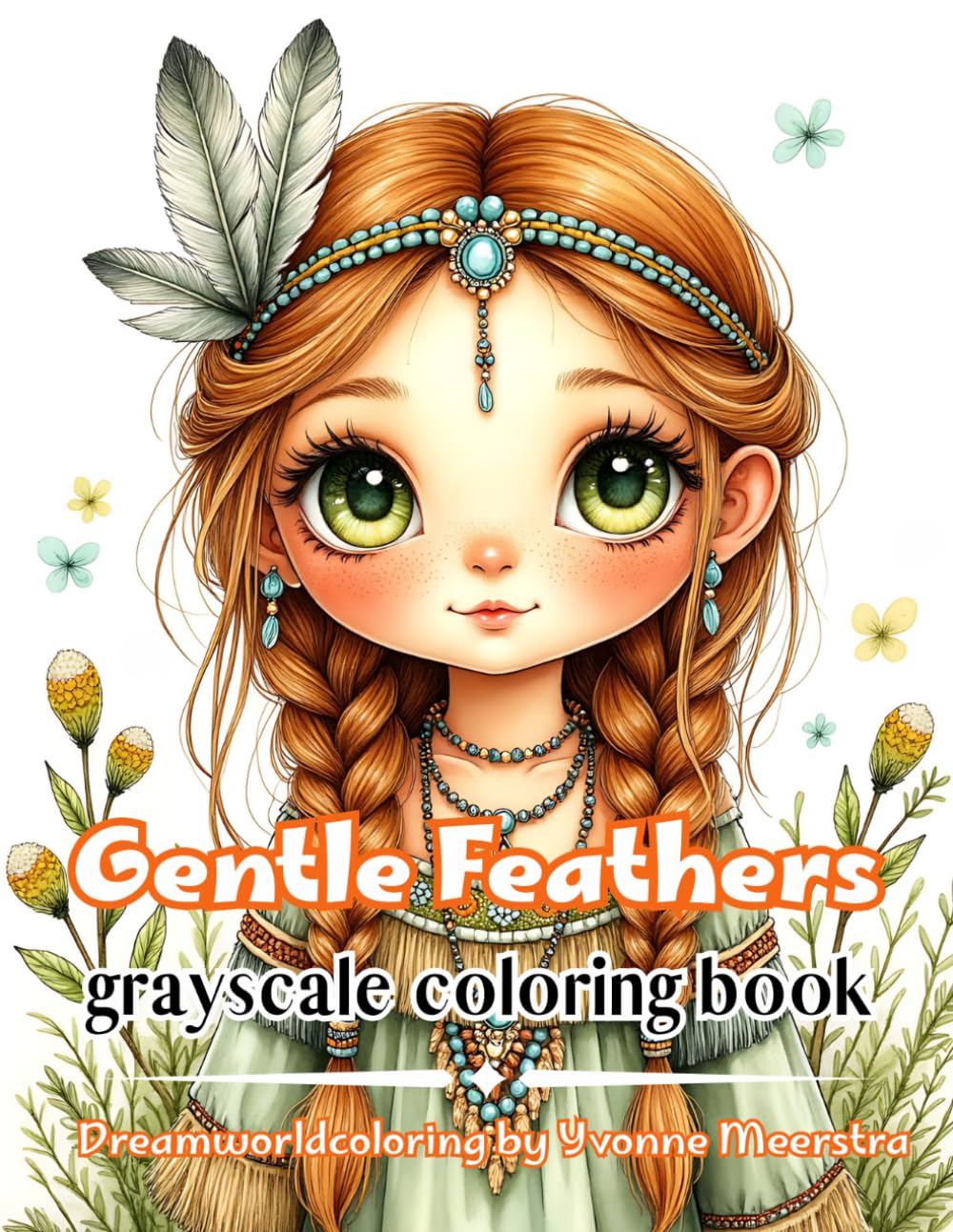 gentle feathers: A Dreamlike Coloring Journey of Feathered Girls, Soft Spirits and Ornamental Beauty