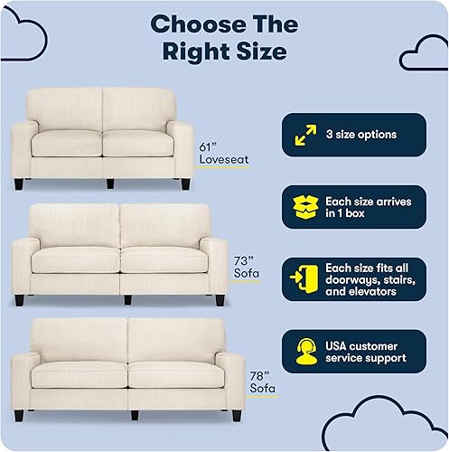 Miniatura 69 de Serta Palisades Sofás Tapizados para Sala, Sofá de Diseño Moderno, Tela, gris (Glacial Gray) gris (Glacial Gray),Beige,Marrón,Alforfón Beige,Marrón